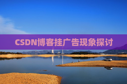 CSDN博客挂广告现象探讨